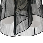 Ceiling Lamp Vintage 2-Light E27 Socket Black