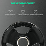Weight Plates Tri-Grip 2x5KG, floor-friendly, three handles, Rubberized