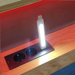 3-in-1 Sofa Daybed 90x200cm Extendable with LED & Drawers
