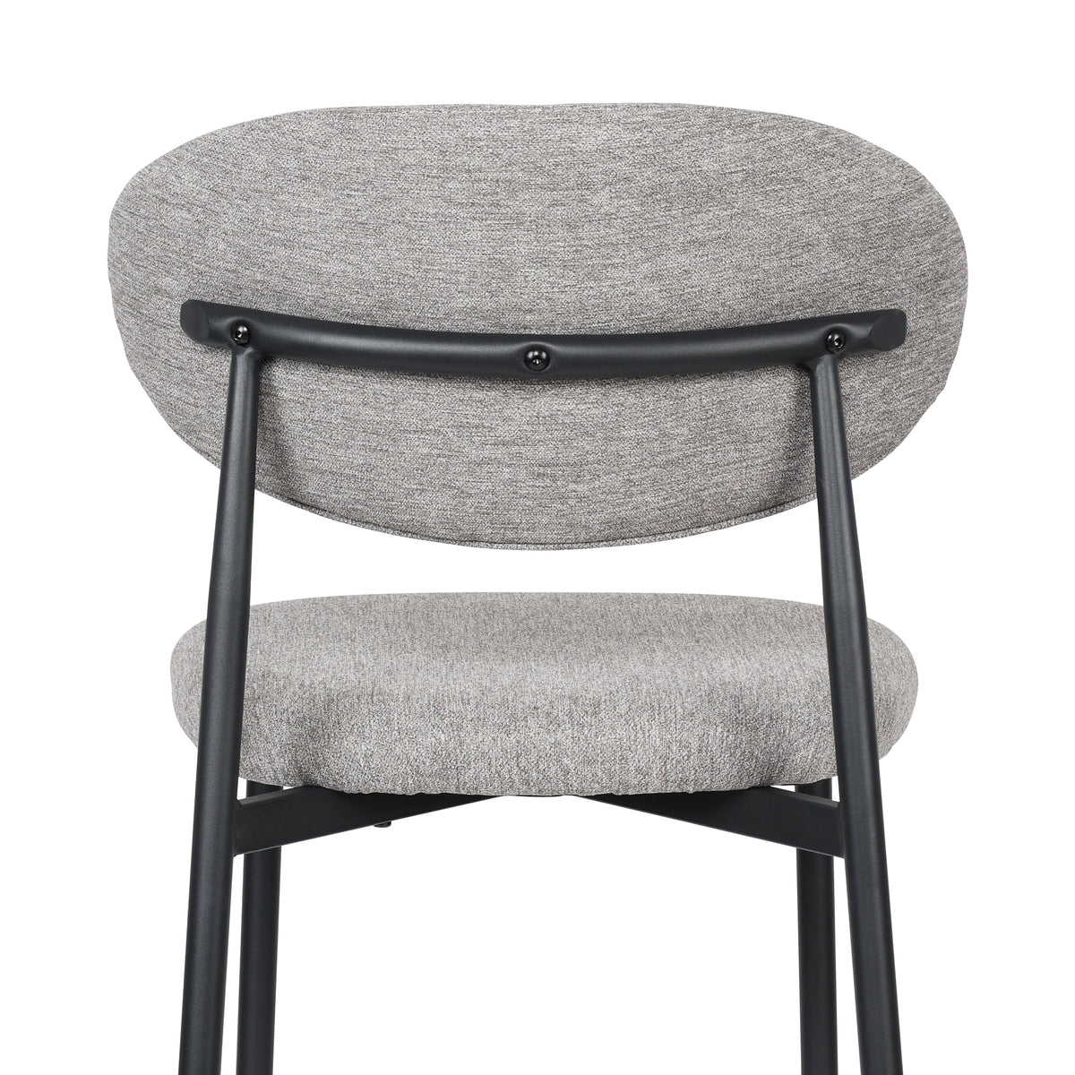 Dining Chair Samuel, Set of 4 Classic Design, Metal Frame Grey