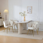 Chairs, 4 Modern Velvet Petal Back Upholstered with Gold Metal Legs and Butterfly Cushions, Velvet