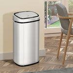 Automatic Trash Can Sensor Kitchen 68L, Stainless Steel Silver