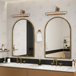 Arched Mirror Wall Decor Vanity Bathroom Gold