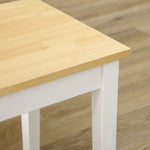2-Seater Bench, 220kg Capacity, 102 x 36 x 45 cm, Pinewood White