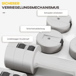 Dumbbells, Adjustable Weight, Plastic White