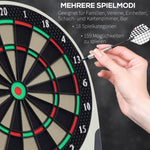 Electronic Dartboard, LCD Display, 18 Games, Steel