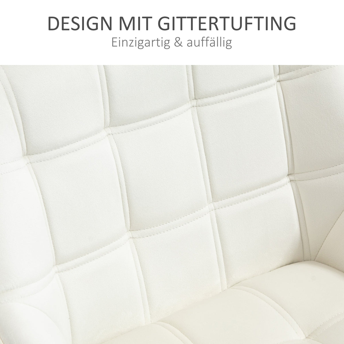 Single Armchair, Raised Legs, Upholstered, Cream