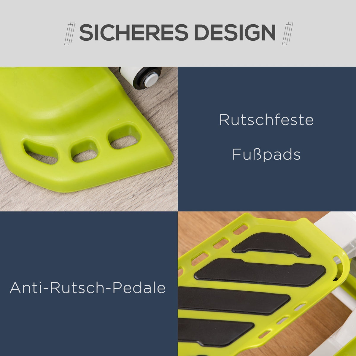 Mini Stepper, Non-Slip Up-Down Stepper with LCD Display, Steel, Yellow