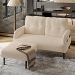 Premium Corduroy Stool - Metal Frame, Velour Cover - Corduroy