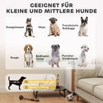 Elevated Dog Bed, Foldable Outdoor Mesh Lounger, Coffee Oxford