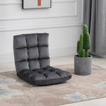 Floor Chair 3-in-1 Foldable 13-Position Grey