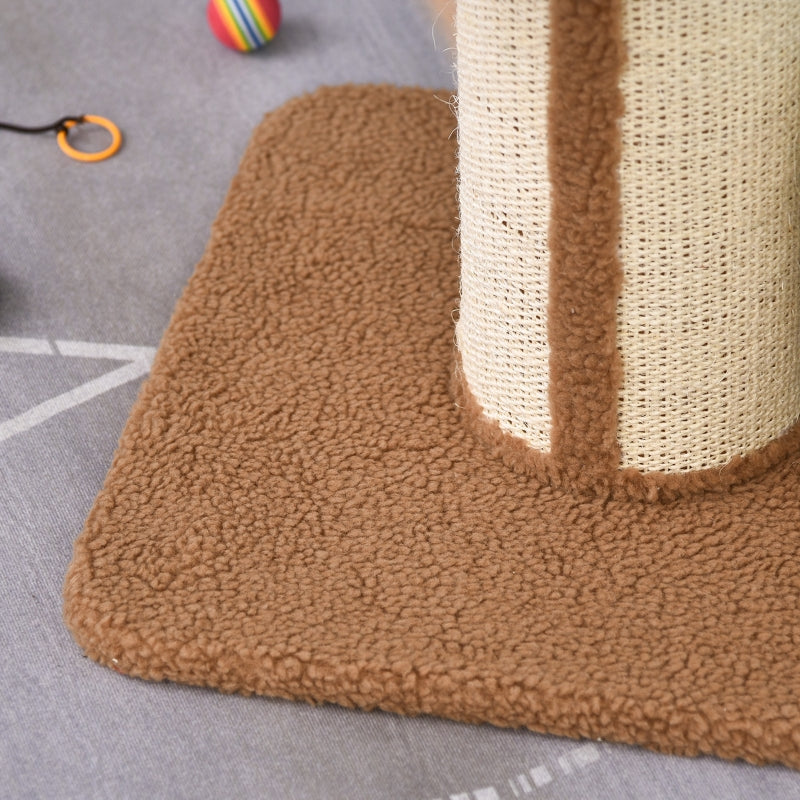 Cat Tree, 91 cm Sisal Posts, Platform, Light Brown