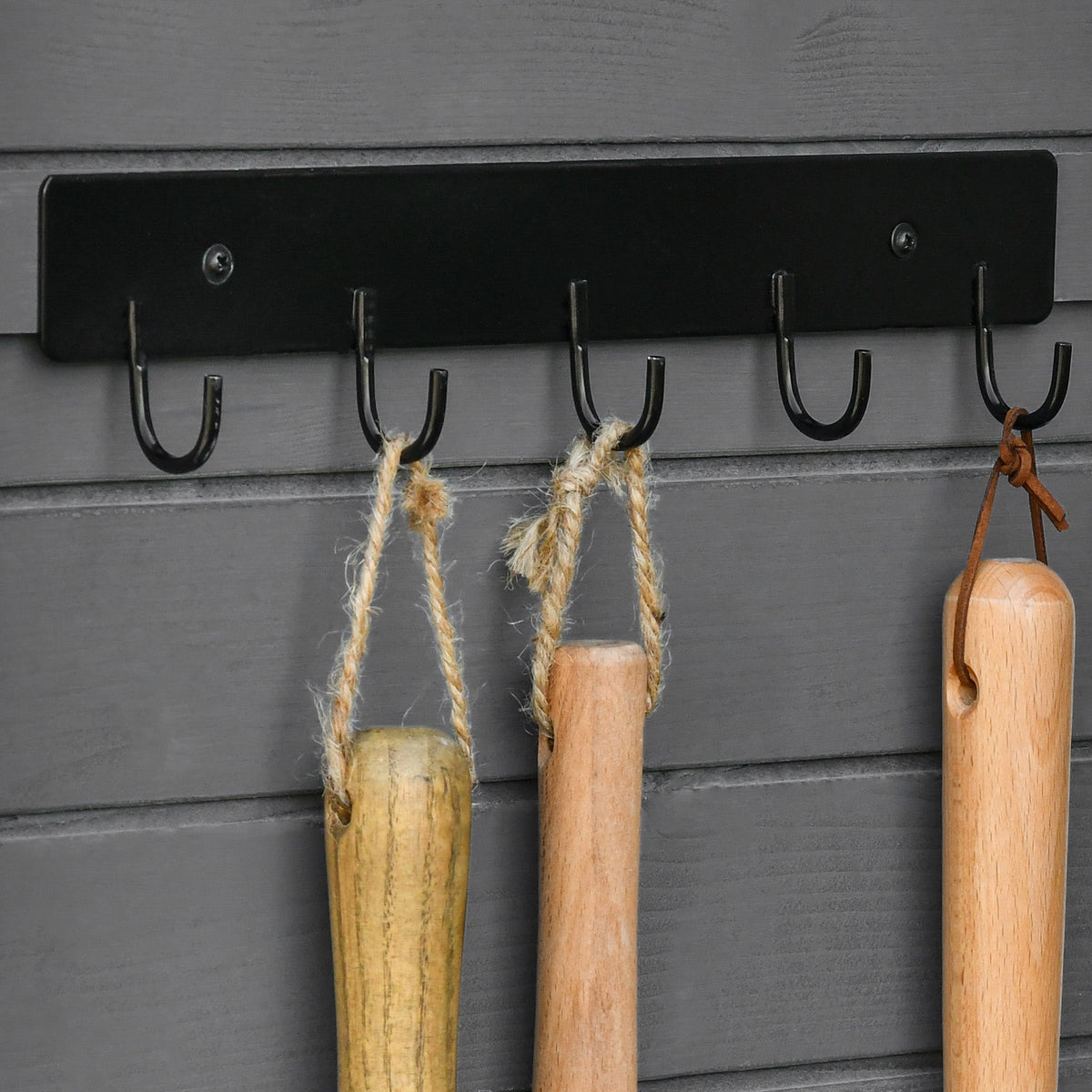 Garden Cabinet Wooden Tool Shed with Door and Roof Grey