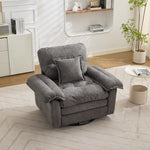 2-Piece Sofa Set with Single Sofa and Loveseat, Double-Layered Cushions and Pillows, Chenille