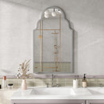 Rectangular Wall Mirror 61x101cm Silver Metal Frame