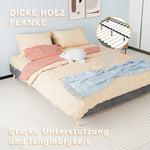 Bed Frame 160x200cm Minimalist Low Box - Gray Dutch Velvet
