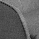 Rocking Chair with Footstool, 130kg Capacity Armrests Recliner, Linen Look