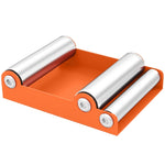 Motorcycle Cleaning Stand, Roller Stand, Tire Cleaning & Chain Lubrication, Orange