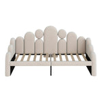 Upholstered Sofa Bed with Pet Bed, 2-in-1 Multifunctional, 180x200cm, Beige Velvet