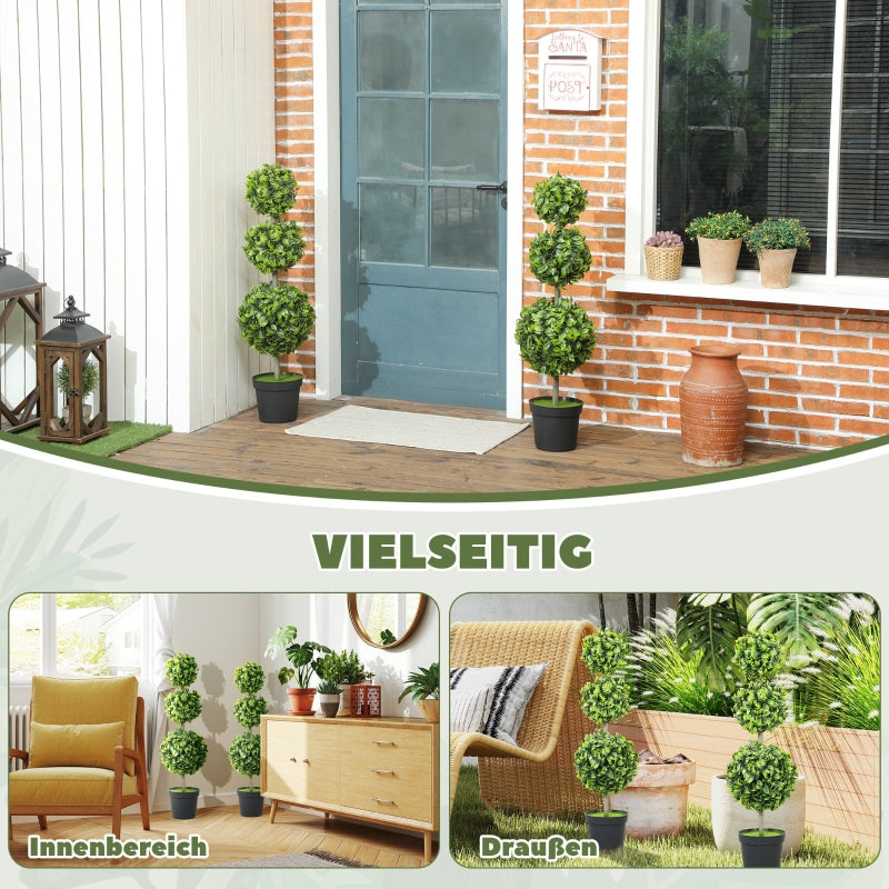 Artificial Plants, Plastic Leaves Flocked Soil, Green