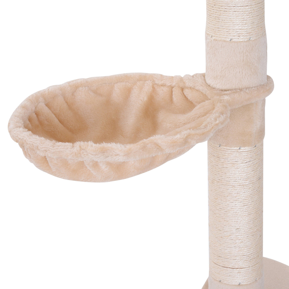 Cat Tree, Height Adjustable Climbing, Sturdy, Beige