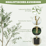 Artificial Olive Tree, Large 180 cm, in Pot, Green