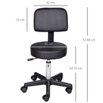 Rolling Stool Swivel Work Cosmetic Professional Salon