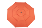Outdoor Umbrella, 14.8 Ft Double Sided Rectangular Large with Crank, Orange