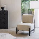 Wooden Chair Naomi, Leisure Sofa Disassembled, Black