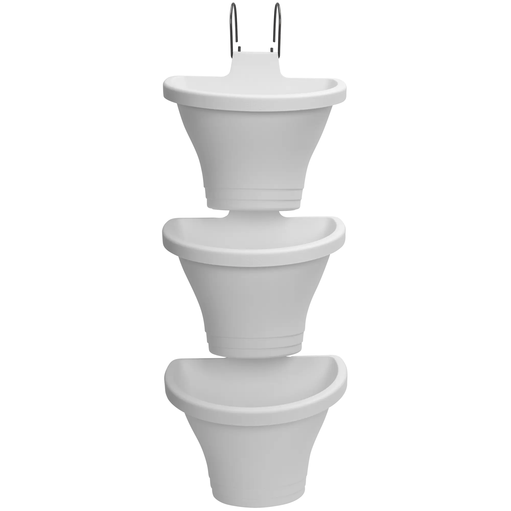 Corsica Vertical Forest 24Cm Set/3 (White)