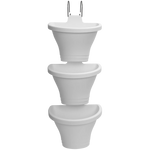 Corsica Vertical Forest 24Cm Set/3 (White)