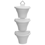 Corsica Vertical Forest 24Cm Set/3 (White)