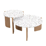 Modern Modular Coffee Table Set of 2 for Living Room, Sofa Side, Balcony