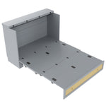 Mobile Wall Bed 140x200cm with Drawers & USB, Grey