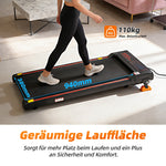 Walking Pad Treadmill, 1-6 km/h Electric 2-in-1 with App and LED Display, Incline Adjustment