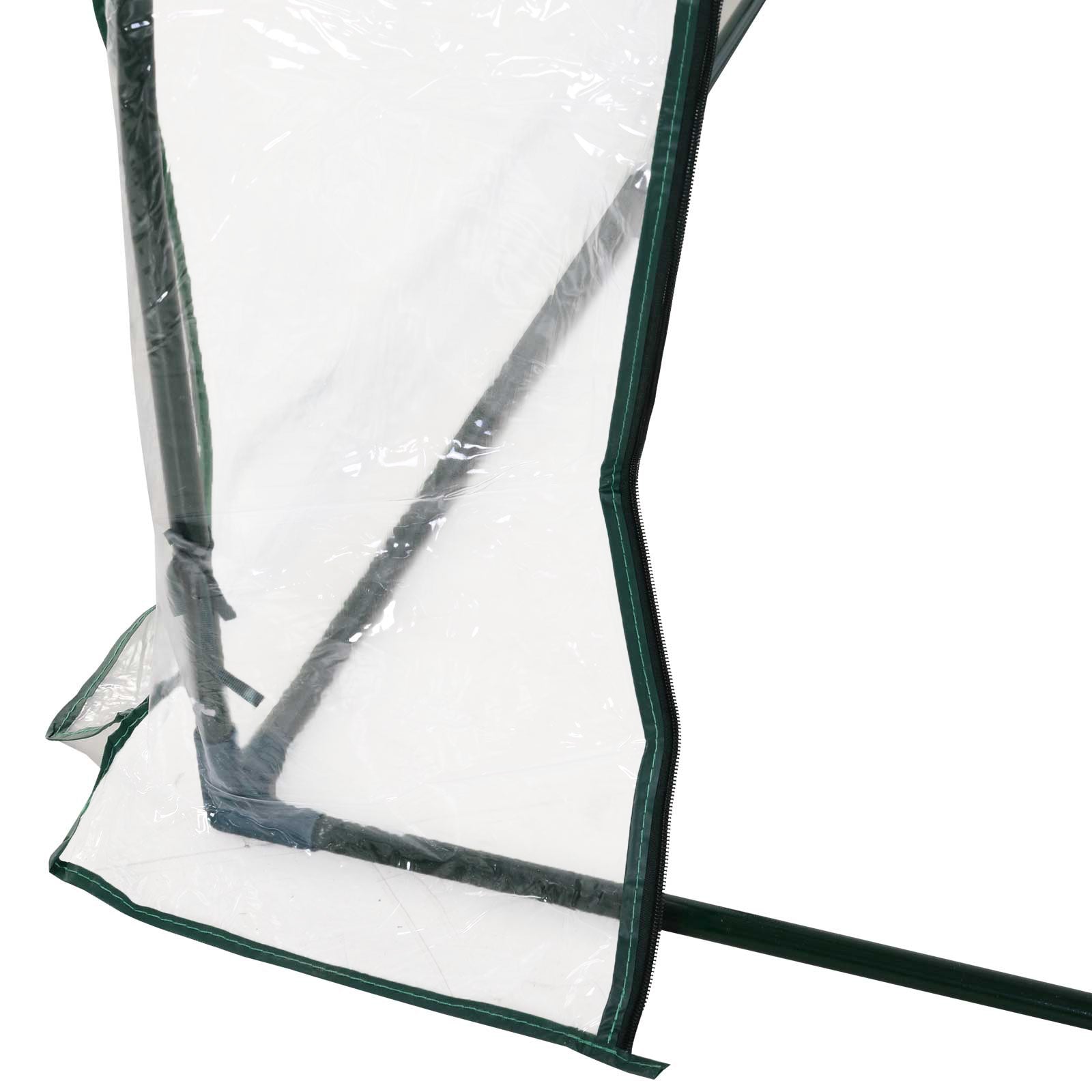 Greenhouse with Door, Cold Frame, Plant Growing, Steel PVC