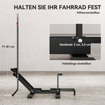 Bicycle Stand, Free-Standing Floor Parker with 80mm Tire Widths, Steel, Black