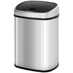 Trash can, 48L Infrared Sensor Hygienic, Stainless Steel Silver