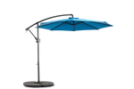Double Sided Outdoor Umbrella, 14.8 Ft Rectangular Large with Crank, Blue