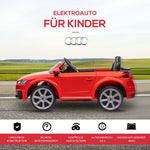 Audi Kids Electric Car 12V with Remote Control and LED Lights, Red