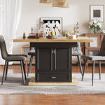 Extendable Dining Table 110-140cm 6-Person for Kitchen & Dining Wooden
