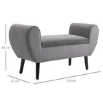 Storage Bench, Modern with Armrests, Velvet Polyester
