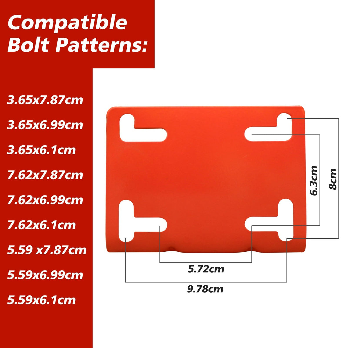 Basketball Rim Replacement, Heavy Duty, Wall/Door Mounted, In-Ground & Wall-Mounted, Red