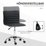 Office Chair, Height-Adjustable Swivel, 120 kg, Black