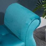 Bench Upholstered Stool, Polyester Foam, Blue