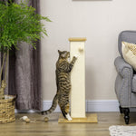 Cat Tree with Toys, 80 cm, Beige + Natural