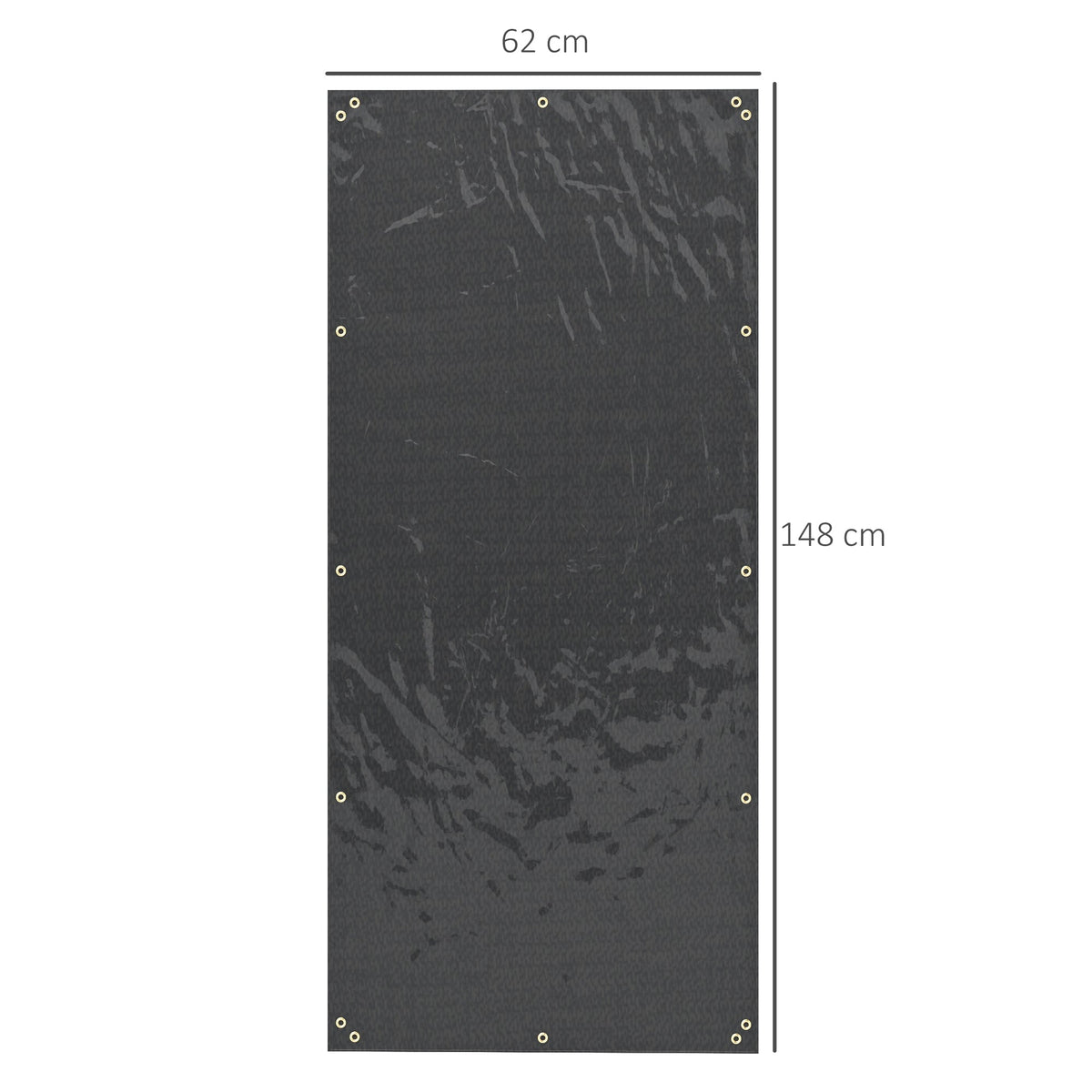 Firewood Rack Covers, Set of 2, Waterproof 600D Oxford, Black