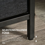 Chest of Drawers, 4-Drawer Linen Storage Cabinet, Black