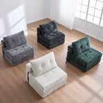 Folding Sofa Bed with Pillows, Foldable Mattress & Backrest, Portable Floor Sofa