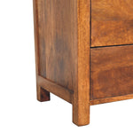 Aspen Tallboy 5-Drawer Solid Wood, Brown
